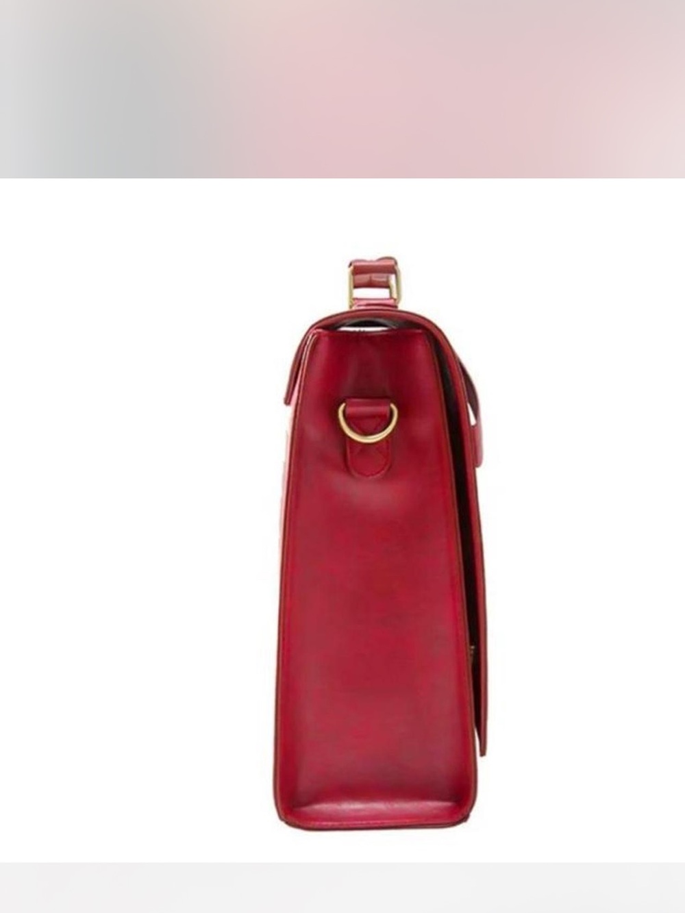 Walasa  new scarlet  laser cut leather messenger bag with bow - Picture 5 of 8